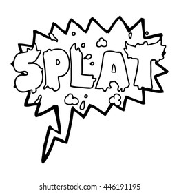 Freehand Drawn Speech Bubble Cartoon Splat Stock Vector (Royalty Free ...