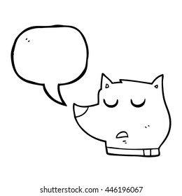 perro de caricatura de burbuja de habla libre