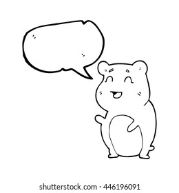 Karikatur für freehand gezeichnete Sprechblase