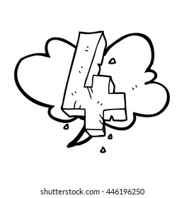 caricatura de burbuja de la libre expresión número cuatro