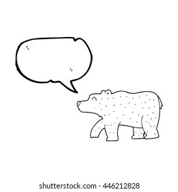 oso de dibujos animados de libre mano