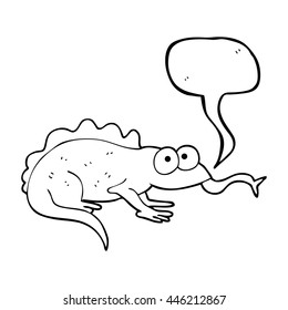 Cartoon-Eidechsen mit freehem Zeichnen