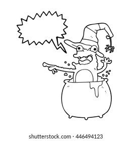 caricatura de burbuja de habla libre dibujada en halloween toad
