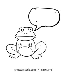 rana de dibujos animados de libre mano