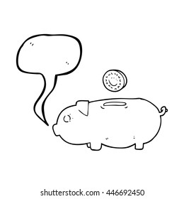 freehand-gezeichnete Redeblase-Cartoon