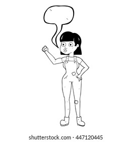 freehand gezeichnete Sprechblase Cartoon Faustkreide