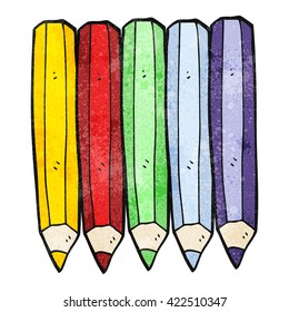 freehand drawn texture cartoon color pencils