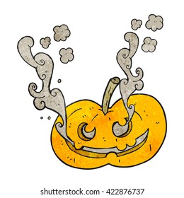 freehand drawn texture cartoon halloween pumpkin