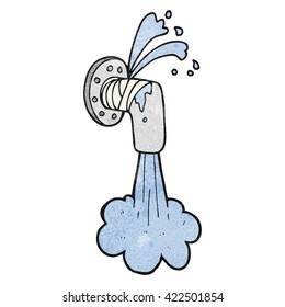 freehand drawn texture cartoon leaky pipe