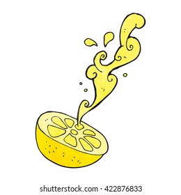 freehand drawn texture cartoon lemon