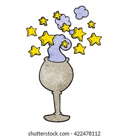 freehand drawn texture cartoon magic goblet