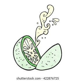 melón de caricatura de textura dibujada a mano libre