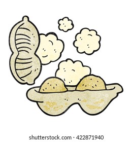 freehand drawn texture cartoon peanuts