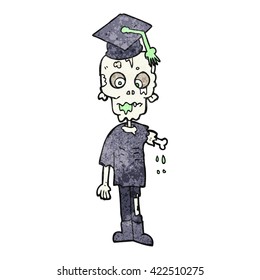 freehand drawn texture cartoon zombie student