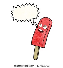 caricatura de la burbuja de la textura dibujada a mano libre lolly