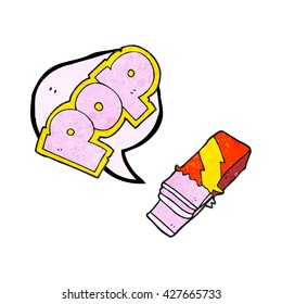 freehand drawn texture speech bubble cartoon bubble gum