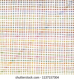 Freehand drawn thick marker lines rotated, crossing, creating colorful simplistic pattern