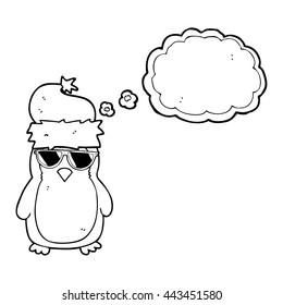 caricatura de burbuja de pensamiento dibujada a mano libre chile christmas fresco robin