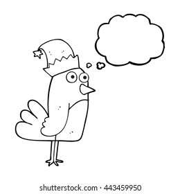 gatillo de caricatura de burbuja de pensamiento dibujado a mano libre