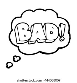 caricatura de burbuja de pensamiento dibujada a mano alzada