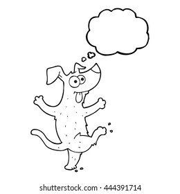 Freibäder-Cartoon-Tanzhund