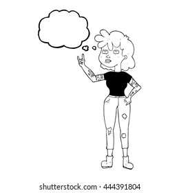 cantante de dibujos animados de burbujas de pensamiento libre