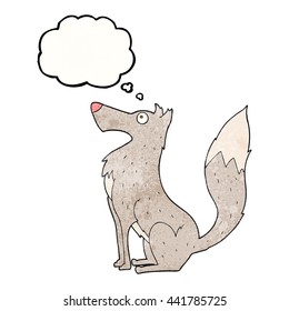 globo de dibujos animados de libre mano burbuja textura de caricatura lobo