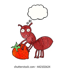 burbuja de pensamiento dibujada a mano libre textura de caricatura con berry
