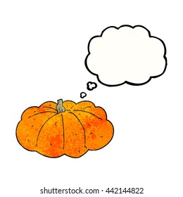 freehand drawn thought bubble textured cartoon squash