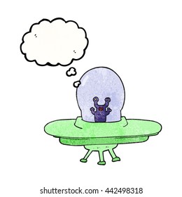 burbuja de pensamiento dibujada a mano libre textura caricatura alienígena