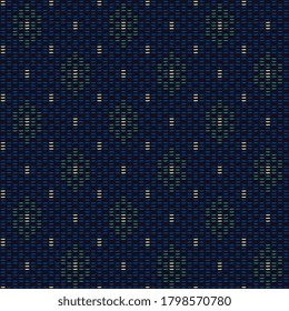 Textura dibujada de línea de micro punto con patrón de geo abstracto cantha boro, bordado a mano libre. Concepto de simplicidad diseño artístico bordado para ropa textil, vaqueros de denim, paño, bolso, patchwork
