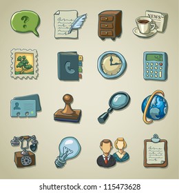 Freehand icons - Business and office