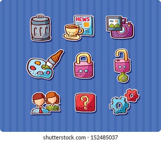 Freehand.Web Icons set.Vector.Web and multimedia