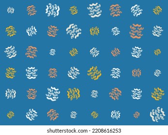 Freehand Line Drawing Pattern Aztec print fabric Seamless Pattern Design Geometric African American oriental traditional vector illustrations. Embroidery style.