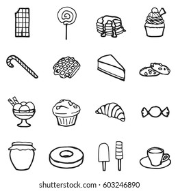 Freehand line icons for business, banking, contact, social media, technology, logistic, education, sport, medicine, travel, weather, construction, arrow.