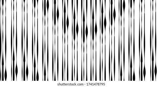 Freehand line seamless pattern. Seamless pattern for fabric, print, wallpaper, packaging. Strocke trandy design.