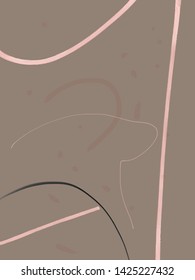 freehand pastel textures, abstract creative composition with ink elements, shapes. Pastel colorful elements. Decoration design for poster, wall art, flyers, wallpaper. 