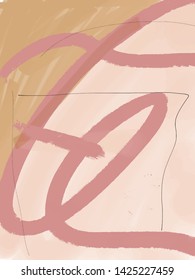 freehand pastel textures, abstract creative composition with ink elements, shapes. Pastel colorful elements. Decoration design for poster, wall art, flyers, wallpaper. 