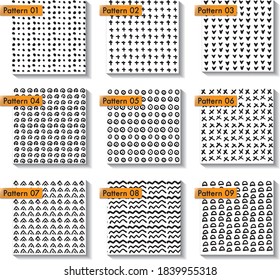 Freehand pattern vector background material