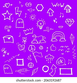 freehand random abstract for background and pattern