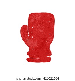 freehand retro cartoon boxing glove