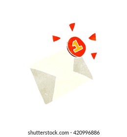 freehand retro cartoon email message