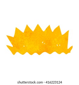 freehand retro cartoon explosion