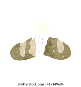 pan de caricatura retro a mano libre
