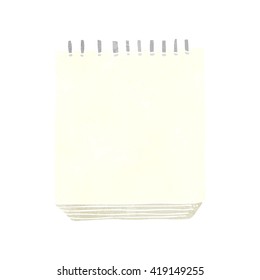 freehand retro cartoon notepad