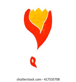 freehand retro cartoon rocket engine flames