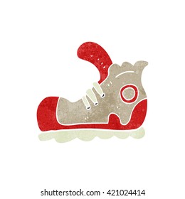 freehand retro cartoon sneaker