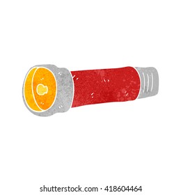 freehand retro cartoon torch