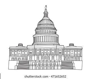 1,235 Capitol building sketch Images, Stock Photos & Vectors | Shutterstock