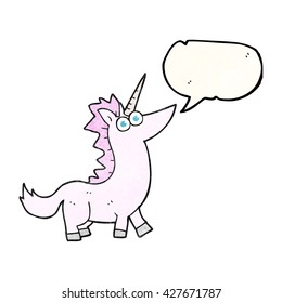 burbuja de habla libre textura caricatura unicornio
